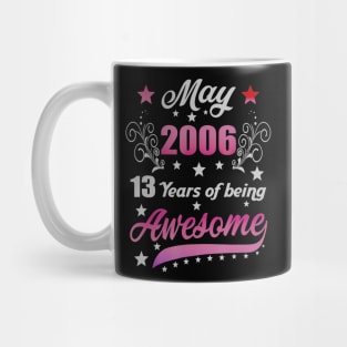 Born in May 2006 14th Birthday Gifts 14 Years Old Mug